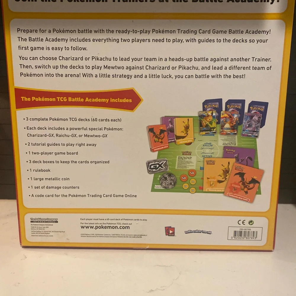 Pokemon Trading Card Battle Academy Game  Open Box